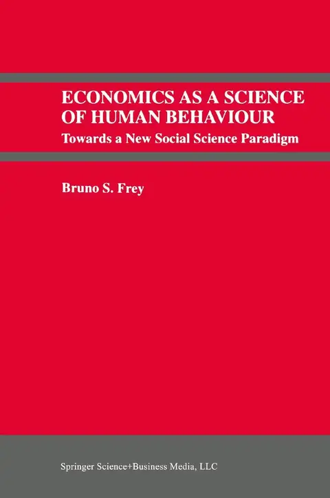Cover of Economics as a Science of Human Behaviour