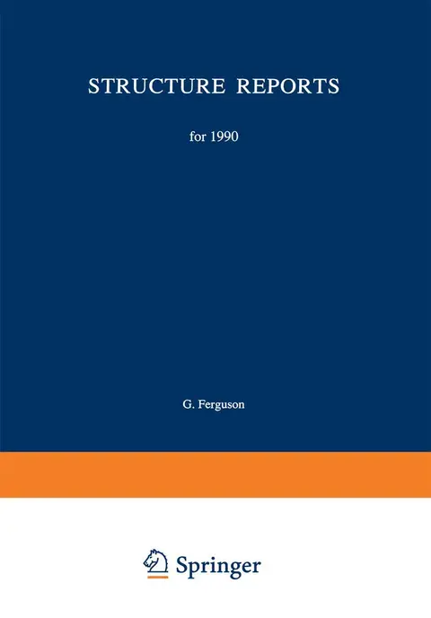 Cover of Structure Reports for 1990