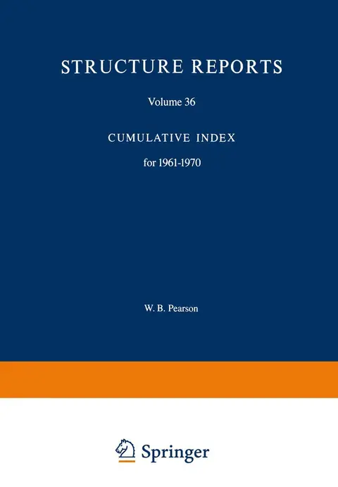 Cover of Structure Reports