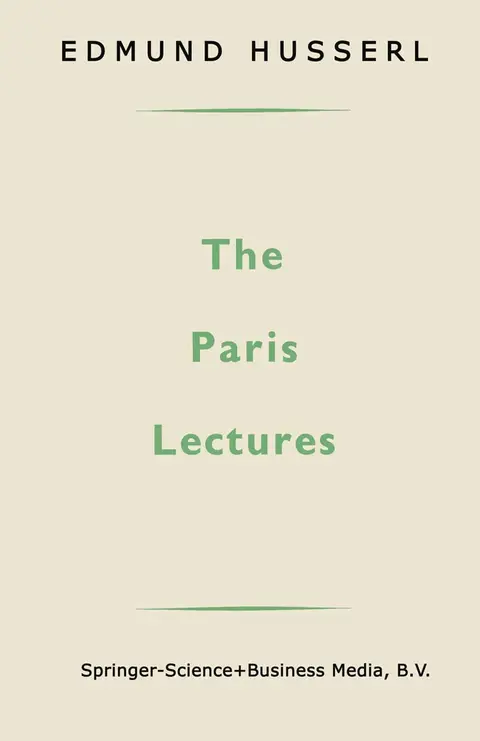 Cover of The Paris Lectures