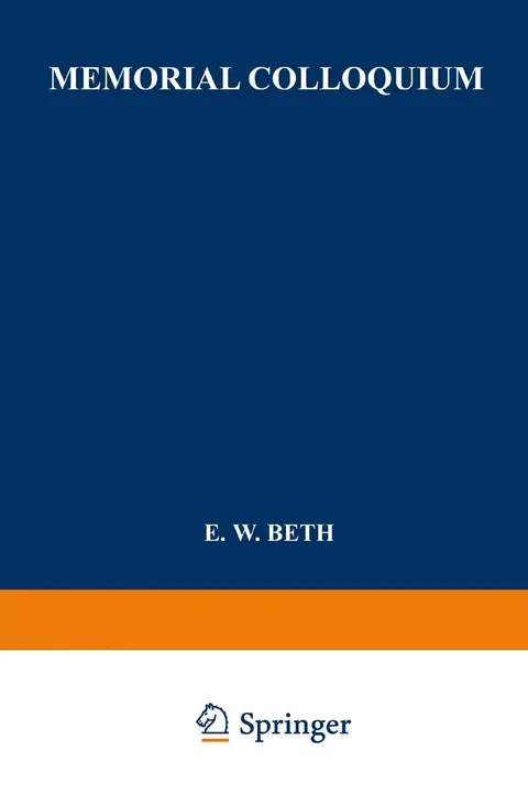 Cover of Memorial Colloquium