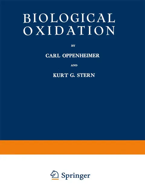 Cover of Biological Oxidation