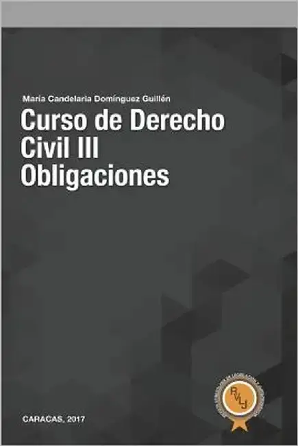 Cover of Curso de Derecho Civil III