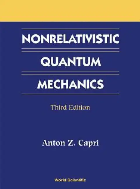 Cover of Nonrelativistic Quantum Mechanics (3ed)