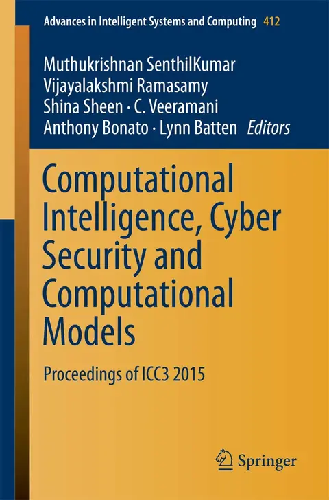 Cover of Computational Intelligence, Cyber Security and Computational Models