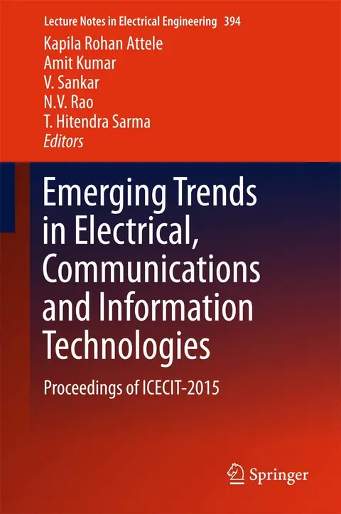 Cover of Emerging Trends in Electrical, Communications and Information Technologies