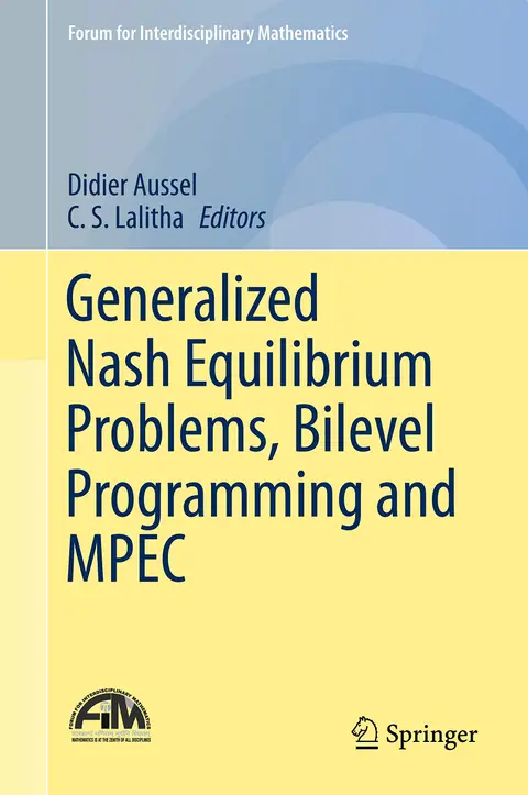 Cover of Generalized Nash Equilibrium Problems, Bilevel Programming and MPEC