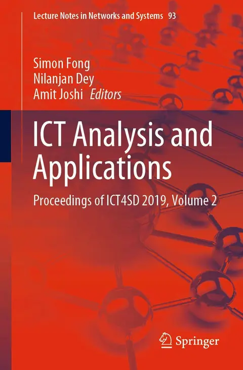 Cover of ICT Analysis and Applications