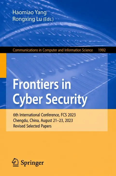 Cover of Frontiers in Cyber Security
