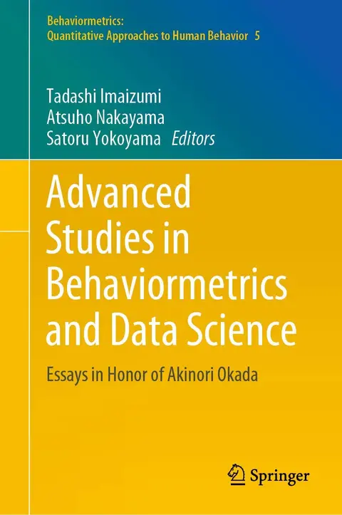 Cover of Advanced Studies in Behaviormetrics and Data Science