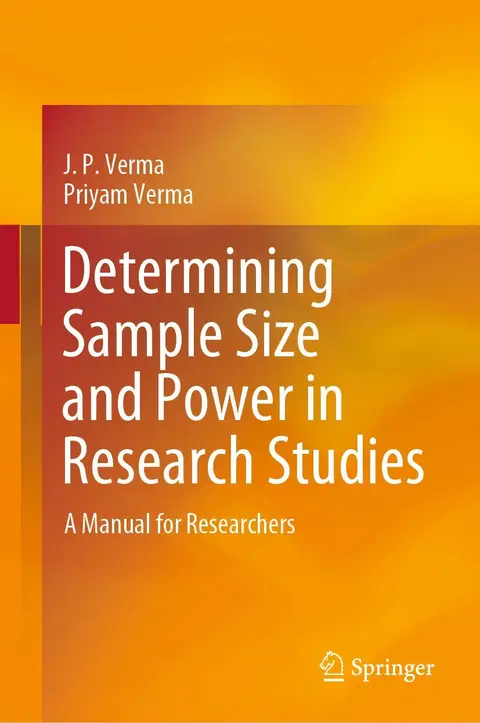 Cover of Determining Sample Size and Power in Research Studies