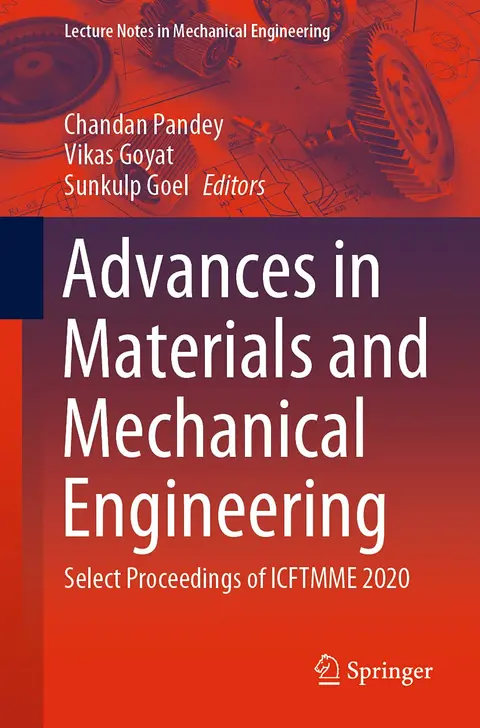 Cover of Advances in Materials and Mechanical Engineering