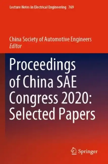 Cover of Proceedings of China SAE Congress 2020