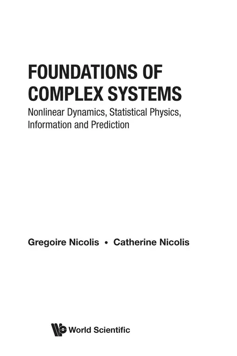 Cover of Foundations of Complex Systems