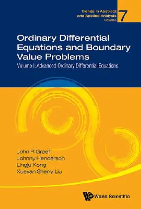 Cover of Ordinary Differential Equations and Boundary Value Problems - Volume I