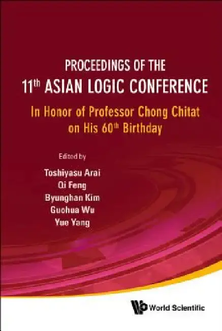 Cover of Proc of the 11th Asian Logic Conf
