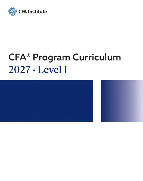 Cover of 2027 CFA® Program Curriculum, Level I Box Set